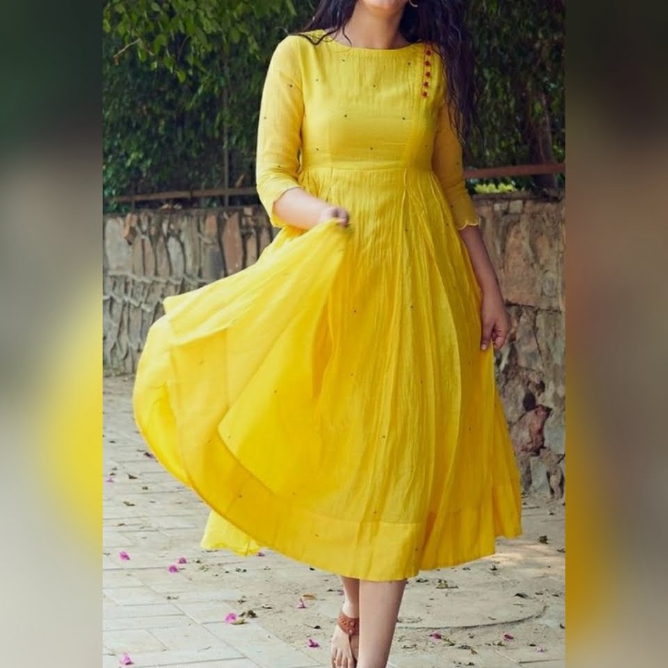 Buy Fancy Classic Ready made Cotton Kurti In Yellow at Rs 599 online from  Fashion Bazar fancy kurtis  FFSVFCRMKY